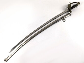Frankreich, Artilleriesäbel  für Offiziere Modell 1822/99, Manufacture de Chatellerault 1919. Guter Gesamtzustand