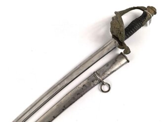 Frankreich, Artilleriesäbel  für Offiziere Modell 1822/99, Manufacture de Chatellerault 1919. Guter Gesamtzustand