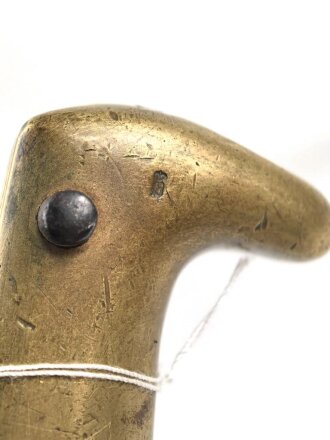 Preussen, Seitengewehr Modell 1871,  Scheide fehlt, gute Klinge, Herstellermarke Alex Coppel, Klingenrücken W 73 gestempelt