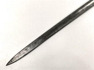 Preussen, Seitengewehr Modell 1871,  Scheide fehlt, gute Klinge, Herstellermarke Alex Coppel, Klingenrücken W 73 gestempelt
