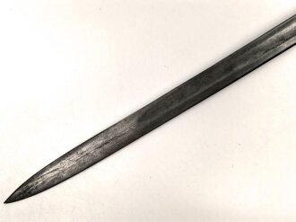 Preussen, Seitengewehr Modell 1871,  Scheide fehlt, gute Klinge, Herstellermarke Alex Coppel, Klingenrücken W 73 gestempelt