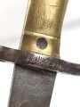 Preussen, Seitengewehr Modell 1871,  Scheide fehlt, gute Klinge, Herstellermarke Alex Coppel, Klingenrücken W 73 gestempelt