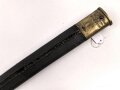 Kaiserreich, Scheide für Seitengewehr Modell 1871, Scheidennaht offen, Leder hart und geschrumpft