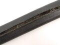 Kaiserreich, Scheide für Seitengewehr Modell 1871, Scheidennaht offen, Leder hart und geschrumpft