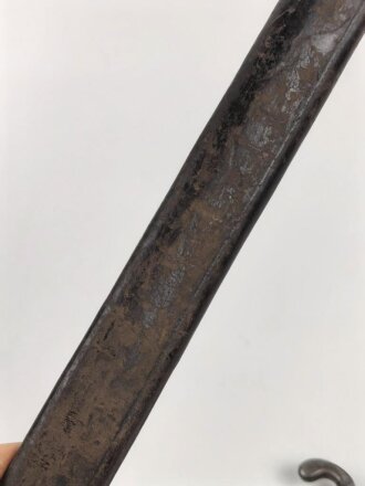 Bayern , Seitengewehr Modell 1871. Hersteller Weyersberg & Stamm Solingen, zusammengehörig, Truppenstempelung auf Parierstange und unterem Scheidenbeschlag.Guter Gesamtzustand