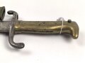 Bayern , Seitengewehr Modell 1871. Hersteller Weyersberg & Stamm Solingen, zusammengehörig, Truppenstempelung auf Parierstange und unterem Scheidenbeschlag.Guter Gesamtzustand