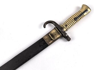 Bayern, Seitengewehr für  Werder Gewehr, Leder hart...