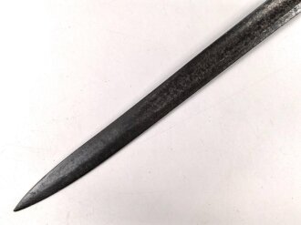 Bayern, Seitengewehr für  Werder Gewehr, Scheide fehlt, Fleckig, Truppenstempel