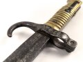 Bayern, Seitengewehr für  Werder Gewehr, Scheide fehlt, Fleckig, Truppenstempel