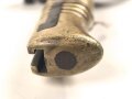Bayern, Seitengewehr für  Werder Gewehr, Scheide fehlt, Fleckig, Truppenstempel