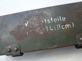 8cm Granatwerfer 34, Vorratsteilekasten Originallack mit Bolzen und Rohrschraube