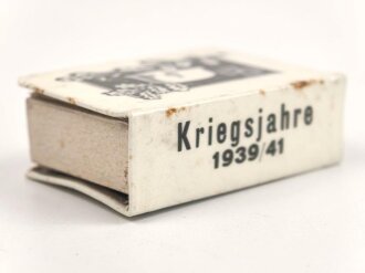 Streichholzschachtelhalter " Kriegsjahre 1939/41" Gebraucht, guter Zustand