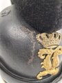 Bayern, Raupenhelm für Mannschaften in gutem Gesamtzustand. In allen Teilen Original