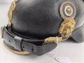 Bayern, Raupenhelm für Mannschaften in gutem Gesamtzustand. In allen Teilen Original