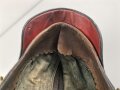Bayern, Raupenhelm für Mannschaften in gutem Gesamtzustand. In allen Teilen Original