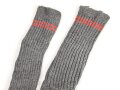 Paar Socken Wehrmacht, Variante mit roten Grössenstreifen. Guter Zustand