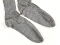 Paar Socken Wehrmacht, Variante mit roten Grössenstreifen. Guter Zustand