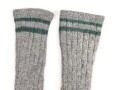 Paar Socken Wehrmacht, Variante mit grünen Grössenstreifen. Getragenes Paar, kleine Grösse