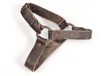 Paar Marschriemen für Stiefel, braunes Leder, guter...