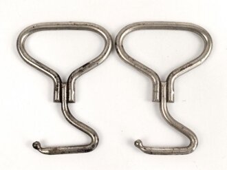 Paar Anziehhilfen für Offiziersstiefel. Guter Zustand