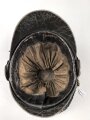 Bayern, Tschako für Landwehr Modell 1825. Nicht zugehöriger Kordon, diverse Mottenschäden, sonst gut