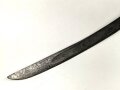 Bayern, Cheveaulegersäbel Modell Rumford 1802, ohne Scheide, Gesamtlänge 104 cm,  2 spangiges Gefäß nachlackiert und wackelt, Spangen angerissen aber fest,  Belederung fehlt,