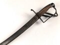 Bayern, Cheveaulegersäbel Modell Rumford 1802, ohne Scheide, Gesamtlänge 104 cm,  2 spangiges Gefäß nachlackiert und wackelt, Spangen angerissen aber fest,  Belederung fehlt,