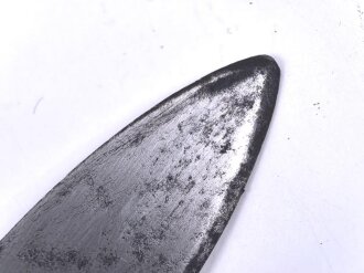 Preußen Kaiserreich, Faschinenmesser 1852 ,Truppenstempel nummerngleich, Hersteller E.Wilhelm Solingen, Klingenrücken W60 gestempelt , alle Metallteile mit Abnahmestempel, Klammer bei Ortblech fehlt