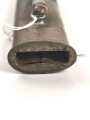 Preußen Kaiserreich, Scheide für Eigentums-Seitengewehr 1871, Naht geschlossen, Scheidenmundöffnung  für Klingenbreite 23,5 mm, Gesamtlänge ca 50 cm, Leder hart