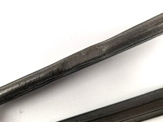 1.Weltkrieg, Aushilfsseitengewehr 98 lang alter Art ( Durchgehende Griffschale ) , gekürzt und mit Vetterli Vitali Scheide 1891/97/16 versehen,
