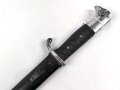 Exraseitengewehr  KS98,  Eigentumstück, Gesamtlänge 35 cm, ohne Hersteller, roter Filz in Führungsschiene,