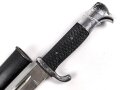 Exraseitengewehr  KS98,  Eigentumstück, Gesamtlänge 35 cm, ohne Hersteller, roter Filz in Führungsschiene,