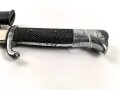 Exraseitengewehr  KS98,  Eigentumstück, Gesamtlänge 35 cm, ohne Hersteller, roter Filz in Führungsschiene,