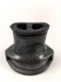 Mundstück für Gasmaskenfilter Wehrmacht, spätes Stück, wird direkt auf den Gasmaskenfilter aufgeschraubt. Selten, Gummi angetrocknet