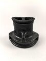 Mundstück für Gasmaskenfilter Wehrmacht, spätes Stück, wird direkt auf den Gasmaskenfilter aufgeschraubt. Selten, Gummi angetrocknet