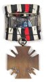Ehrenkreuz für Frontkämpfer an Einzelspange, Hersteller T.H.W.