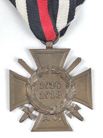 Ehrenkreuz für Frontkämpfer am Band mit Hersteller R.V. 25 Pforzheim