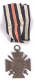 Ehrenkreuz für Frontkämpfer mit Hersteller R.V. Pforzheim 29, Band beiliegend, korrodiert