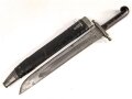 Österreich, Pionierfaschinenmesser Modell 1853/89, Lederverstärkungen an Mund und Ortblech,