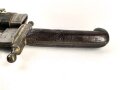 Österreich, Pionierfaschinenmesser Modell 1853/89, Lederverstärkungen an Mund und Ortblech,
