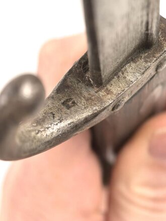 Frankreich, Seitengewehr Gras für Kadetten, sogenanntes  "Scolair-Modell", Klingenspitze vorschriftsmässig abgerundet, Holzgriffschalen, Nummer auf Parierstange, seltenes Stück