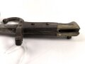 Frankreich, Seitengewehr Gras für Kadetten, sogenanntes  "Scolair-Modell", Klingenspitze vorschriftsmässig abgerundet, Holzgriffschalen, Nummer auf Parierstange, seltenes Stück