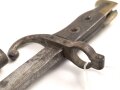 Frankreich, Seitengewehr Gras für Kadetten, sogenanntes  "Scolair-Modell", Klingenspitze vorschriftsmässig abgerundet, Holzgriffschalen, Nummer auf Parierstange, seltenes Stück