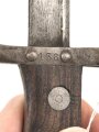 Frankreich, Seitengewehr Gras für Kadetten, sogenanntes  "Scolair-Modell", Klingenspitze vorschriftsmässig abgerundet, Holzgriffschalen, Nummer auf Parierstange, seltenes Stück