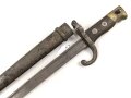 Frankreich, Seitengewehr Gras für Kadetten, sogenanntes  "Scolair-Modell", Klingenspitze vorschriftsmässig abgerundet, Holzgriffschalen, Nummer auf Parierstange, seltenes Stück