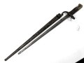 Frankreich, Seitengewehr Gras für Kadetten, sogenanntes  "Scolair-Modell", Klingenspitze vorschriftsmässig abgerundet, Holzgriffschalen, Nummer auf Parierstange, seltenes Stück