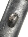 Großbritannien, Seitengewehr 1911 Pattern Enfield P07 Hooked Quillon Bayonet  seltene Scheide des 1.Modells, Hersteller Sanderson, Scheidenblech und Griffteile nachlackiert
