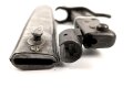 Kaiserreich, 1.Weltkrieg, Aushilfsseitengewehr Typ EB47 ( nach Carter ) mit geprägtem  Ganzstahlgriff , Originallackreste, Klinge mit Hohlkehle,  fag Scheide mit Truppenbezeichnung, Schraube ergänzt,