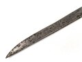 Osmanisches Reich, Yatagan,Türkei/Balkan 19.Jahrhundert, Holzgriffschalen  mit plastischen Messingbeschlägen, verzierte Klingentülle ebenfalls aus Messing, Klinge scharf mit oberflächlichem Rost, Gesamtlänge 76 cm