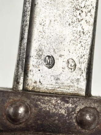 Frankreich, Seitengewehr Modell Gras 1874 , nicht nummerngleich, ungereinigt